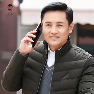 Setengah Baya dan Orang Tua Wig Pria Rambut Asli Wig Rambut Pendek Ayah Wig Pria Tampan Rambut Asli Wig Tutup Kepala