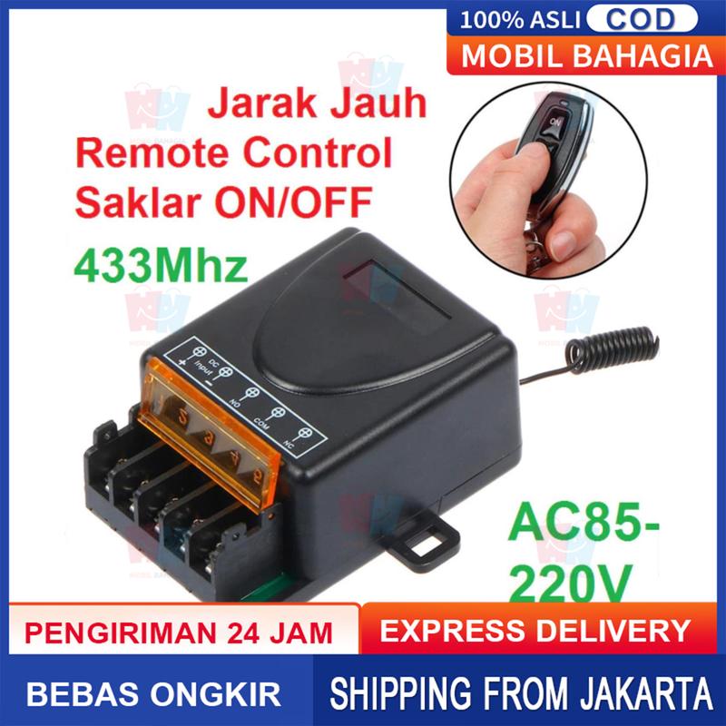 Relay Switch AC 220 DC 12V 1CH Remote Control Saklar on off/Remote ...