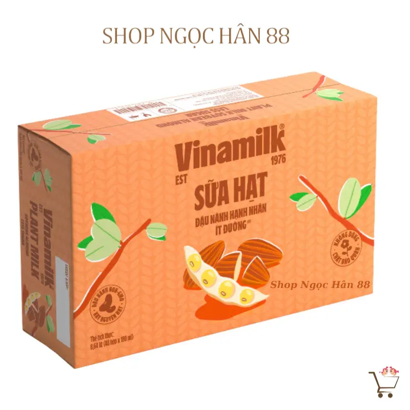 Sữa Hạt Óc Chó/Hạnh Nhân Vinamilk vỉ 4 hộp x 180ml 7