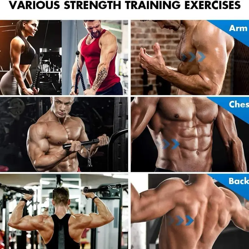 12 SET (RẺ VÔ ĐỊCH) Tập GYM Tại Nhà. Bộ Dây Cáp Ròng Rọc INOX Tập GYM Tại Nhà Tiện Lợi [TẬP FULL BODY] DA DẠNG BÀI TẬP 7