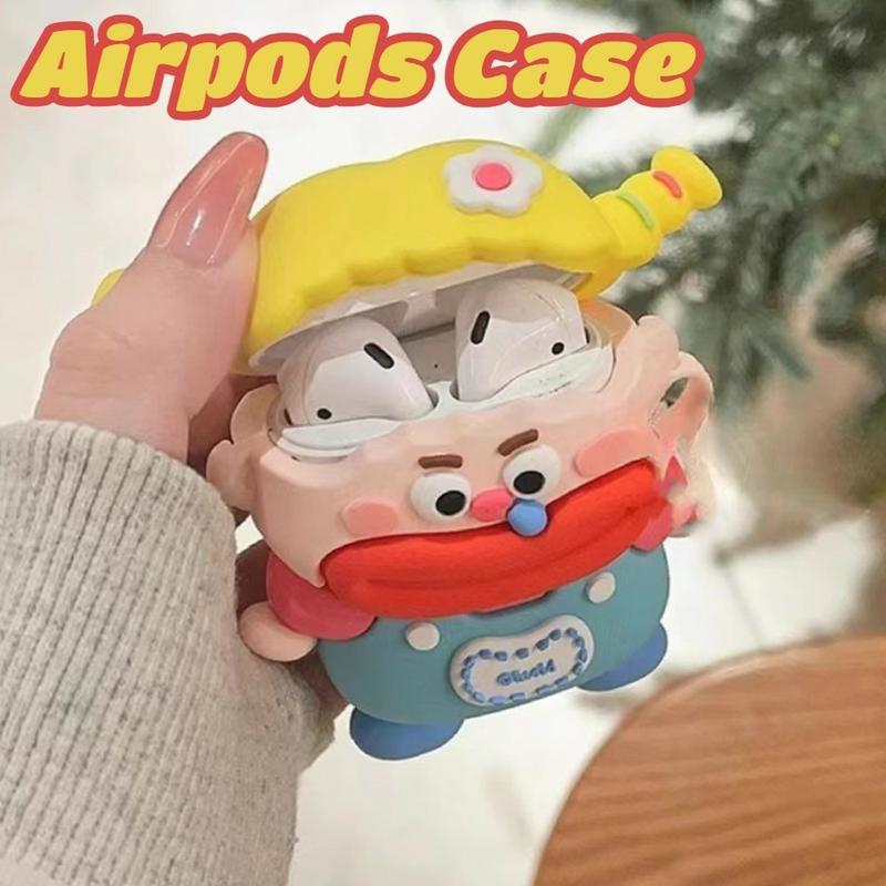 Vỏ Tai Nghe Silicon, Thiết Kế Hoạt Hình Dễ Thương, Tương Thích Với AirPods 1, 2, 3, 4, AirPods Pro 2, Được Trang Trí Bằng Mèo KT Và Vẻ Đẹp Đen, Tai Nghe Không Dây Bluetooth, Mềm Mại Và Chống Rơi, Vỏ Bảo Vệ Tai Nghe, Phụ Kiện Tai Nghe 4