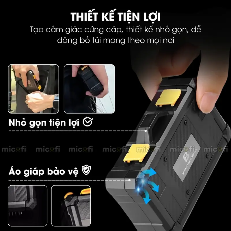 Hộp Đựng Phụ Kiện Máy Ảnh Micofi, Hộp Đựng Thẻ Nhớ, Bao Túi Để Cắm Bảo Vệ Pin SD Máy Ảnh Chống Va Đập 5