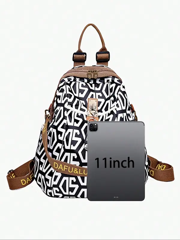 Fashionable Retro Texture Backpack, Casual Large Capacity Backpack for Women & Men, Versatile Commuting and Leisure Backpack for Daily Life 3