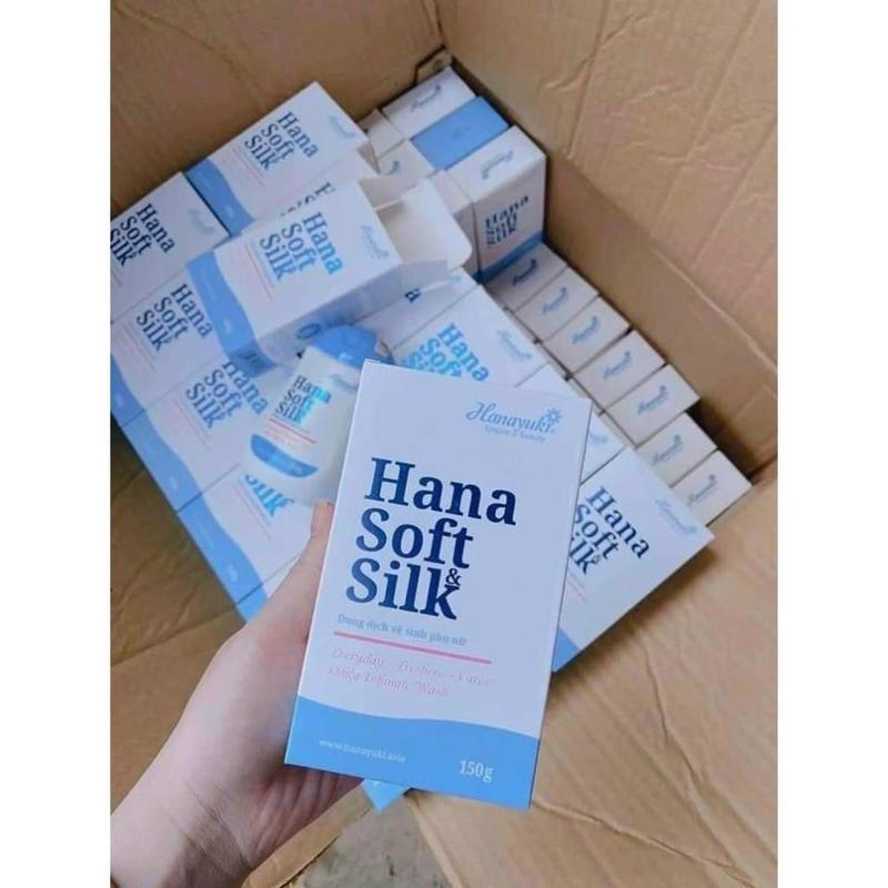 [Giá Sỉ]Dung Dịch Vệ Sinh Phụ Nữ, Nước Rửa  Phụ Khoa Hana Soft Silk 150g 4