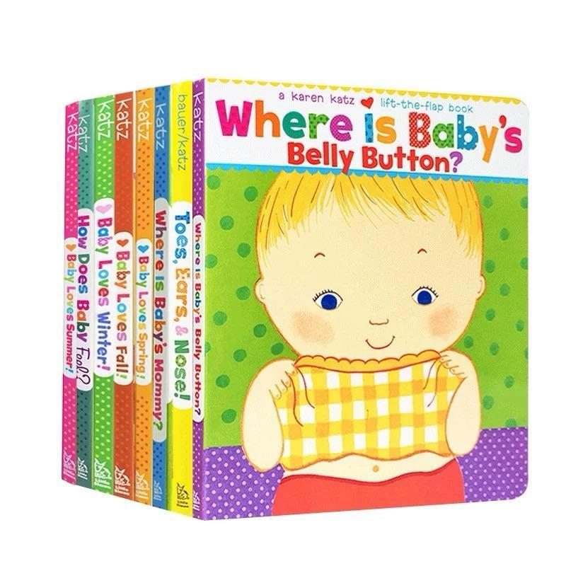 Product Introduction of original [ ] Where Is Babys  Button/Toes Ears Nose/PeekaBaby/Box Of Fun/What Does Baby Say/daddy Hugs/Karen Katz 0