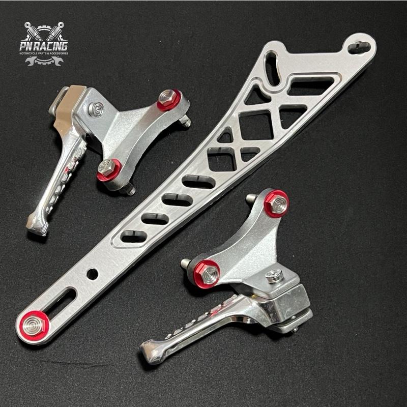 Gác chân Malay Exciter 150,150 kèm 5 ốc inox 304 mẫu thái + 5 long đền đỏ - Phụ Tùng