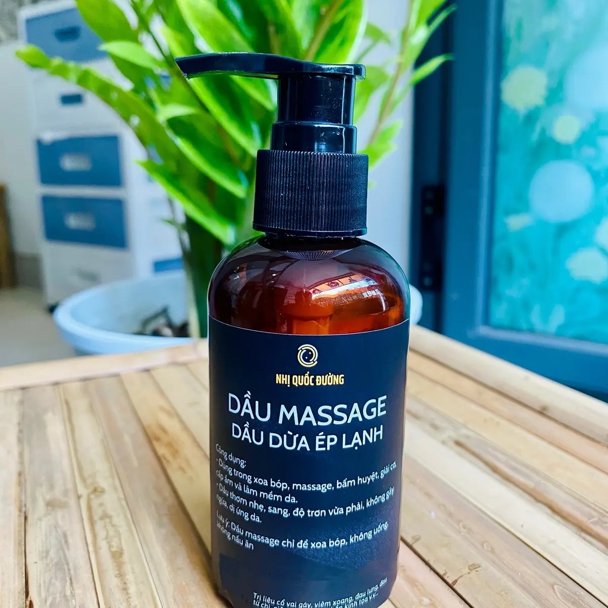 Dầu Dừa Massage - Dầu Dừa Ép Lạnh Nhị Quốc Đường