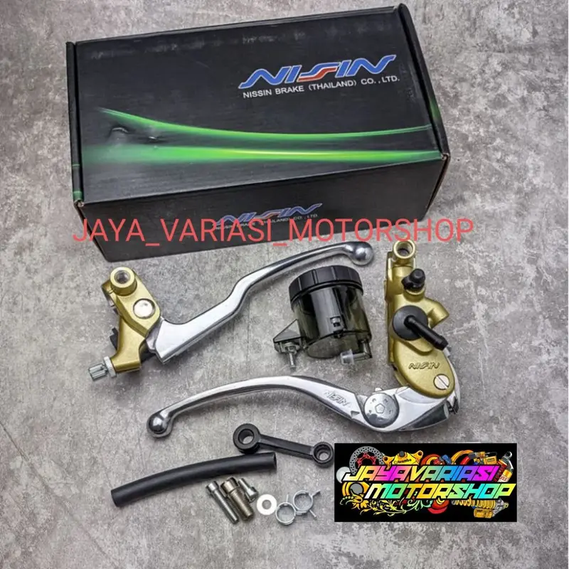 HANDLE MASTER REM NISZIN KAWASAKI Z1000 ZX1000 1SET KOPLING REM + TABUNG BIG SMOKE UNIVERSAL PNP VARIO/ MIO/ SATRIA FU/ SONIC/ RX KING/ TIGER/ F1ZR/ GTR/ KLX/ BEAT/ FINO/ VIXION/ R15 V2 V3/ NINJA R RR SS 150 250/ SPACY/ SCOOPY/ GENIO/ CRF 3