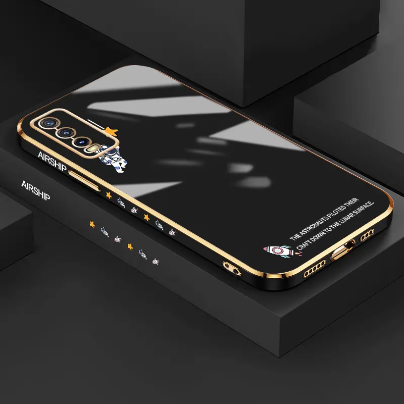 Casing Hp Untuk vivo Y20 Y20s Y20i Y22 Y22s Y21 2021 Y21S Y21t y21e Y21a Y33t Y33S T1x 4G Y21G Y12A Y12s Y20T Y11s Y30G Case pola kartun astronot tipis baru Casing pelapis mewah pola HP samping pelindung Kesing silikon penutup Softcase