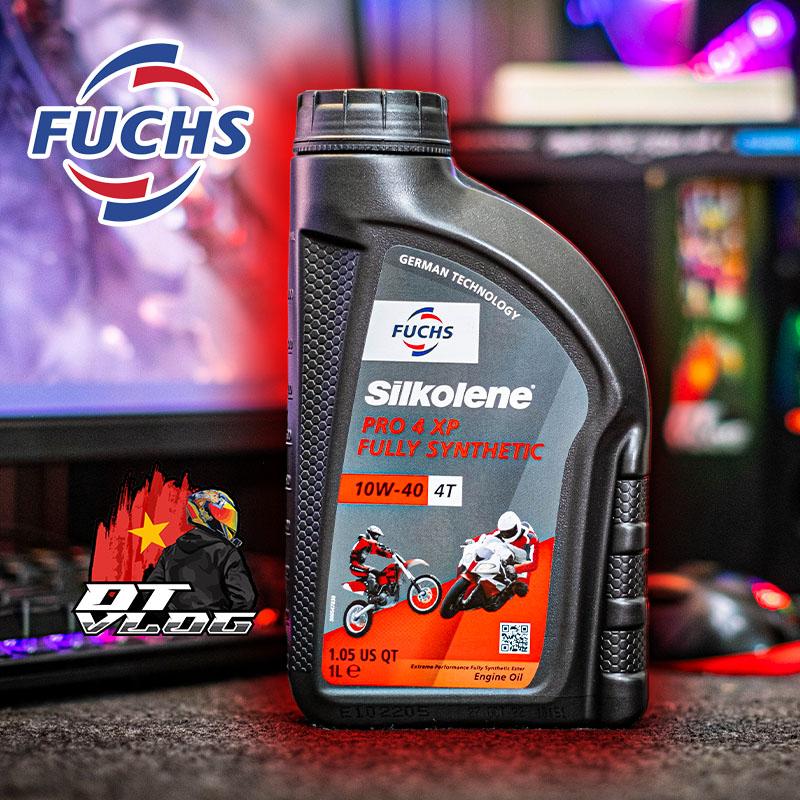 Dầu nhớt CAO CẤP Fuchs Silkolene Pro 4 XP FULL TỔNG HỢP cao cấp cho xe số Côn Tay - Sản xuất tại Anh