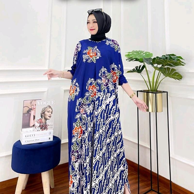 GAMIS KAFTAN CAP SHOF MOTIF TATIA TERBARU 2