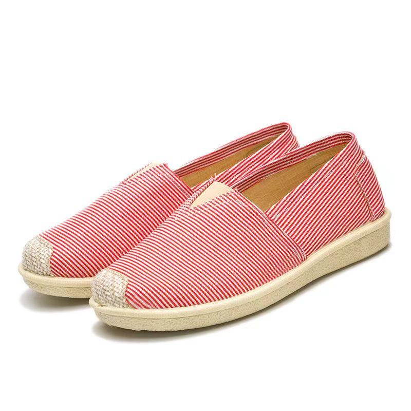 20242023 New Canvas Shoes Women's Shoes Korean Style Leisure Cloth Shoes Low-Cut Lightweight Comfortable Breathable One Pedal Women's Shoes 5