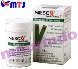 NESCO STRIP TES GULA REFILL ISI 25 STIK STRIP TEST GLUCOSE