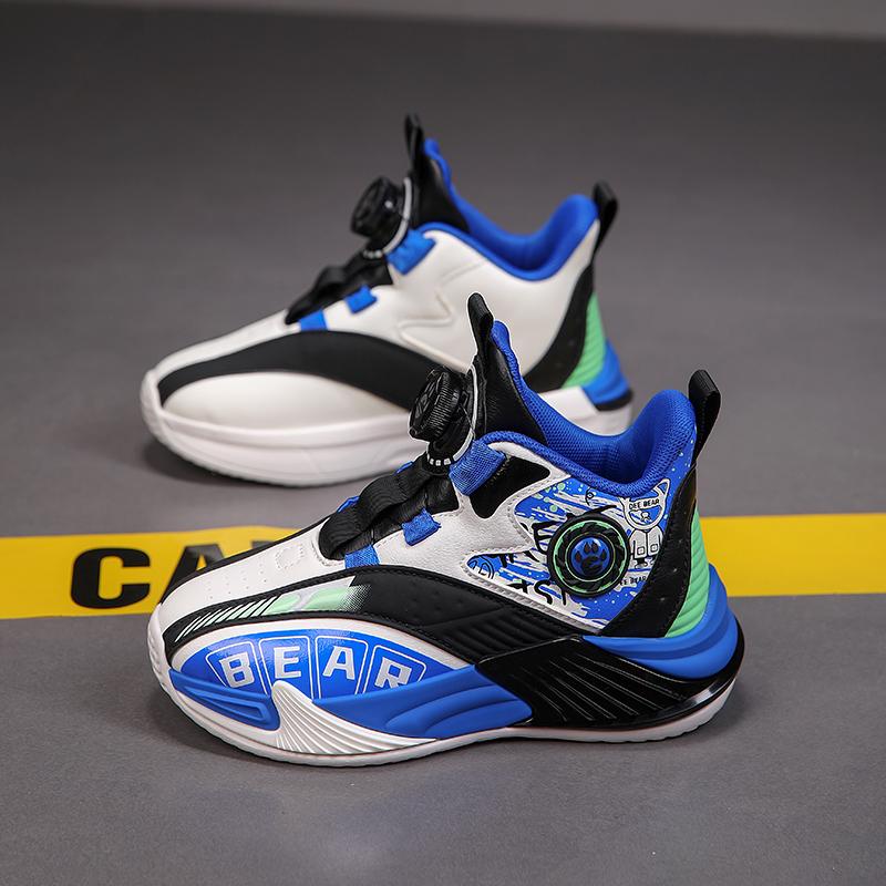 Product Introduction of New Children's Basketball Shoes for Boys Non-slip Kids Sport Shoes Wear-resistant Outdoor Kids Girls Sneakers Trainers 28