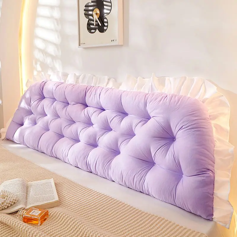 Đệm Đầu Giường, Túi Mềm, Tựa Lưng Lớn, Chất Liệu Gai Dầu, Thích Hợp Cho Ký Túc Xá Nữ, Đệm Thắt Lưng, Phong Cách Ins, Có Dây Đeo Cố Định 7