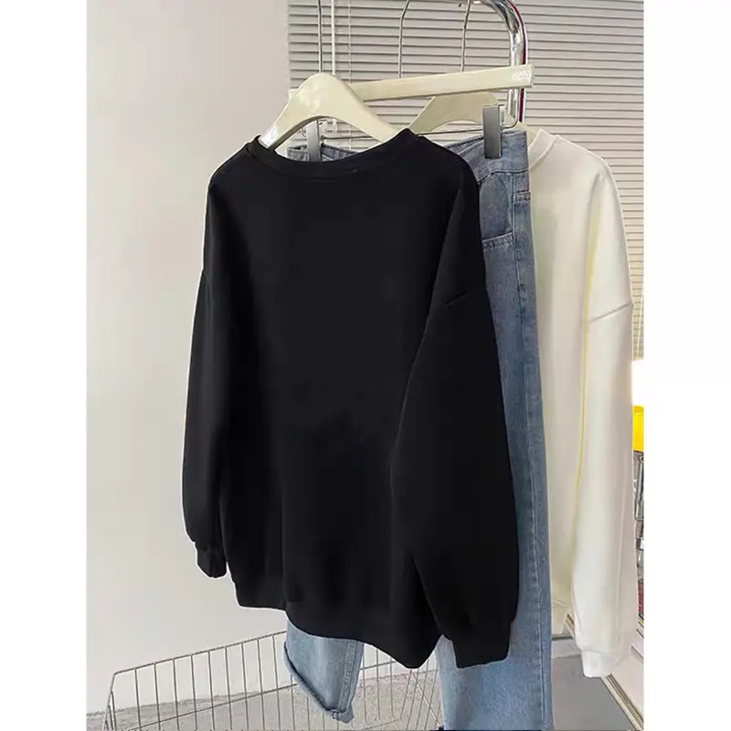 GB05*A0905 FORTEID.PRINT Sweater Lengan Panjang Hat printing Korean Style/Sweater Oversize/Baju Wanita/Switer Wanita/Switer/Street style Wanita Oversize Korean Style Sweater  Oversize crewneck Wanita   crewneck cewek aesthetic sweater oversized 2