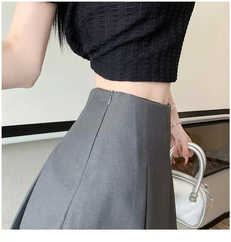 Chân váy xếp ly LylyshopUnisex kiểu chân váy chữ A xếp ly to có quần trong 2 lớp dày dặn hàng QCCC 1