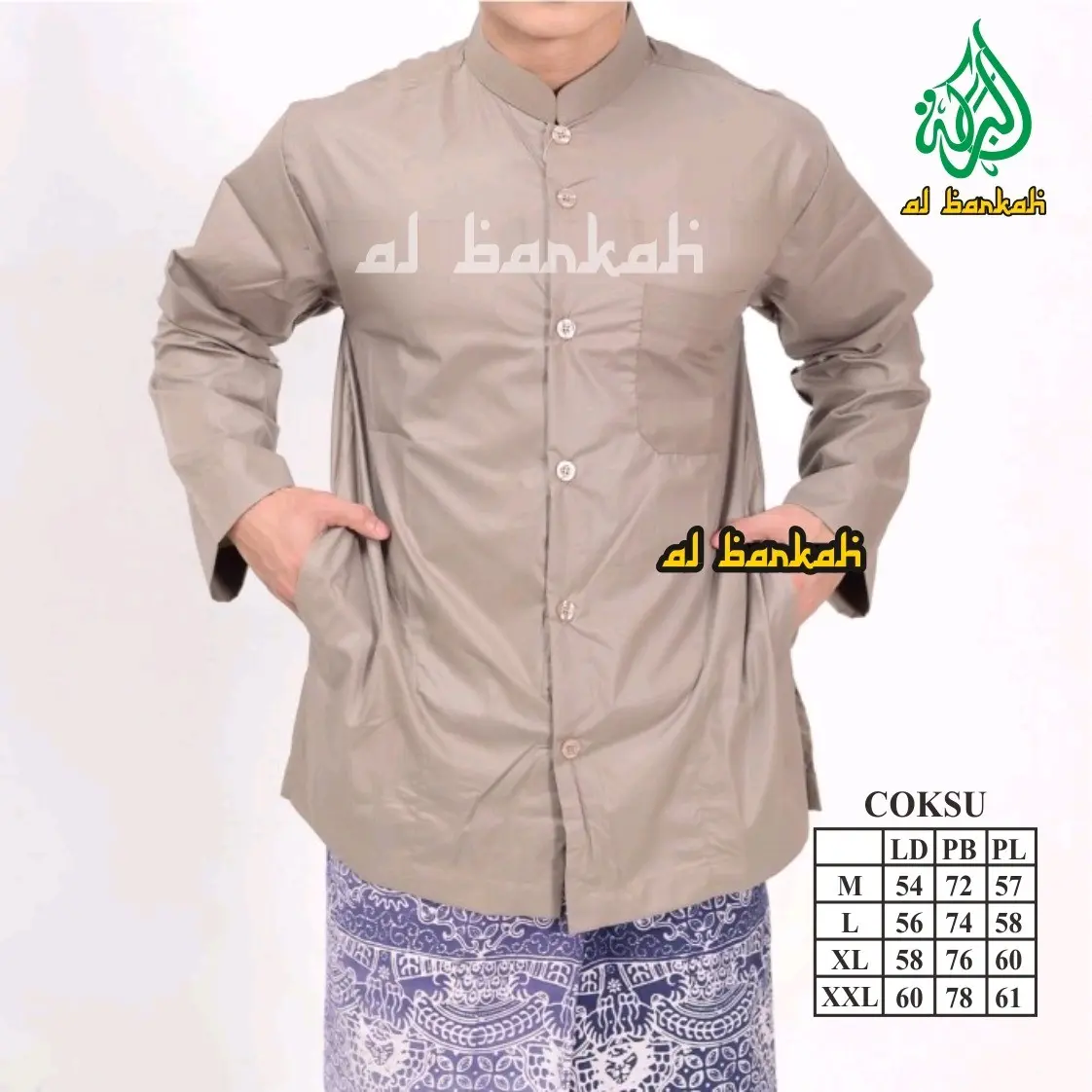 KOKO PRIA SAKU SAMPING AL BARKAH IBRAHIM KOKO PRIA DEWASA EXCLUSIVE  Katun Toyobo