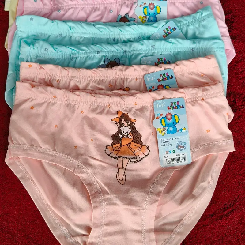 Set 5-10 quần trẻ em (chéo+đùi) chất liệu cotton mềm mại, co giãn. Quần lót bé gái. 3