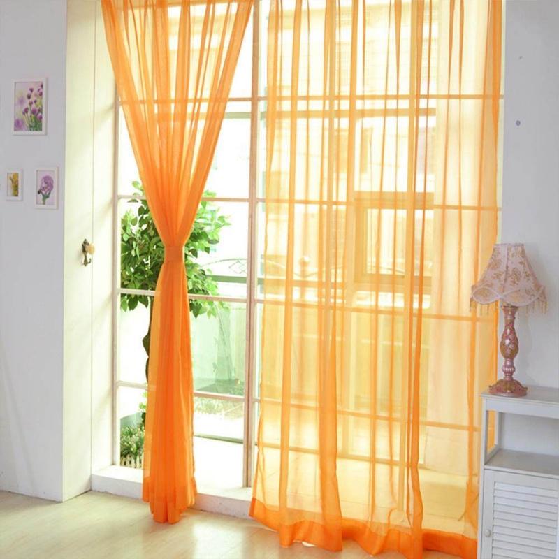 Rèm Voile Hoa, 100 * 200cm, Màu Pastel Sáng, Đầy Màu Sắc, Trang Trí Ngôi Nhà Đẹp, Bảng Điều Khiển Rèm Cửa Và Cửa Sổ, Voan Xuyên thấu, Khăn Quàng cổ, Thích Hợp Cho Lễ Ramadan Raya, Không Bao Gồm Vỏ Gối 7
