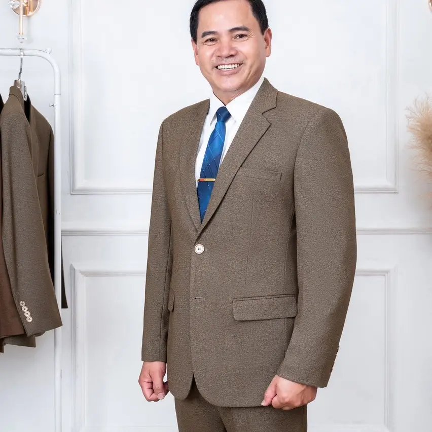 Bộ Vest Trung Niên HUY MEN’S Kèm 5 Quà Tặng - Chất Vải 100% Tuytsi Nhập Khẩu - Hướng Dẫn Chọn Size Áo Vest Nam Trung Niên