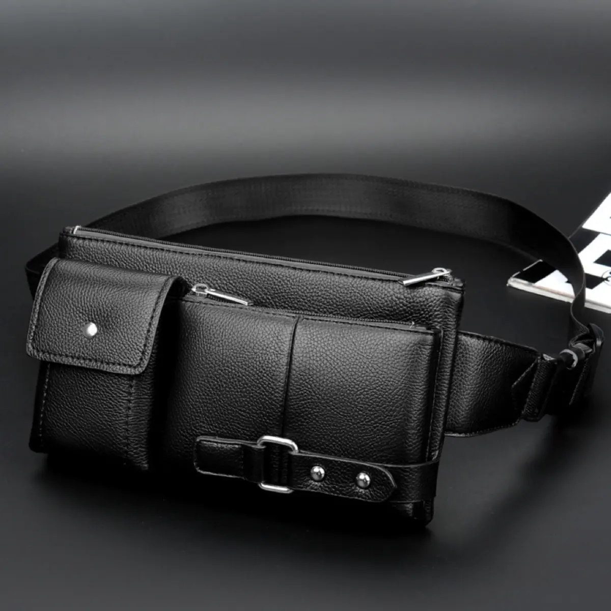 Leather Beltbag Waist Bag Fanny Pack Shoulder Chest Crossbody Sling Waterproof