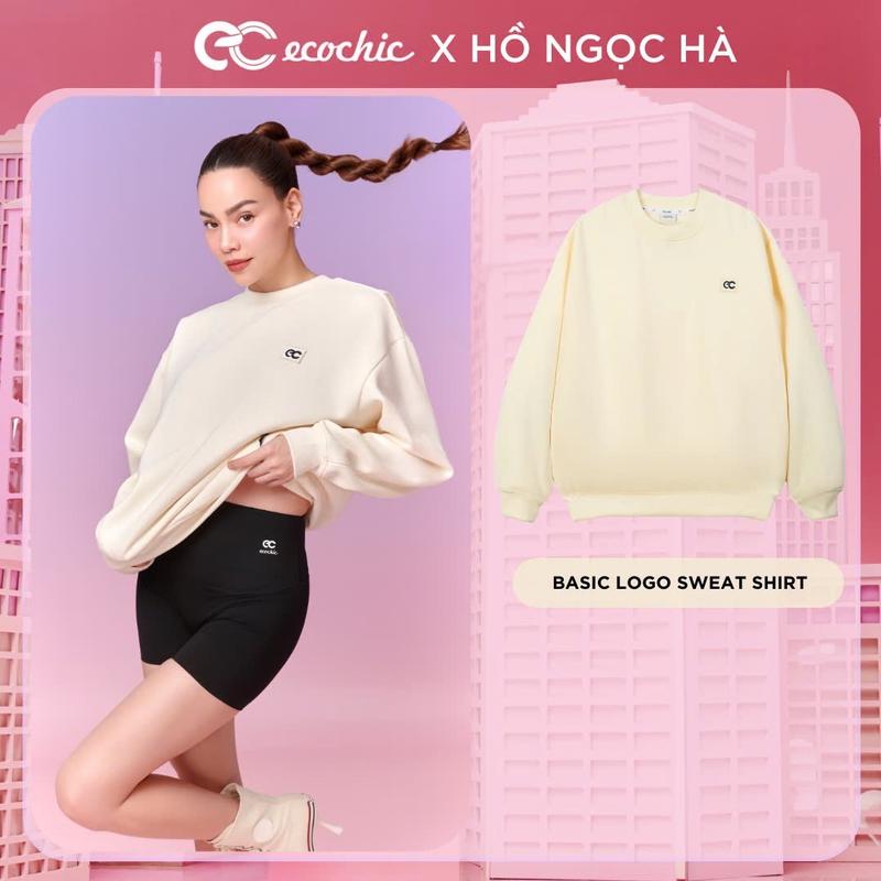 Áo Sweater ECOCHIC Logo Tag Local Brand Unisex Nam Nữ Mặc Đôi Chất Liệu Nỉ Bông Form Ôm B106