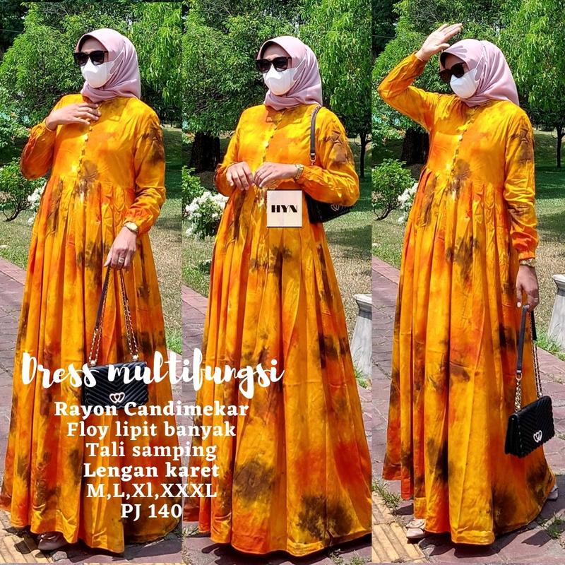 Gamis Twill Terbaru Gamis Syari Gamis Twill Candimekar Ori By Haynabatik Bunga Cantik Dress Rayon Nyaman Kain Kancing Karet Muslim 2