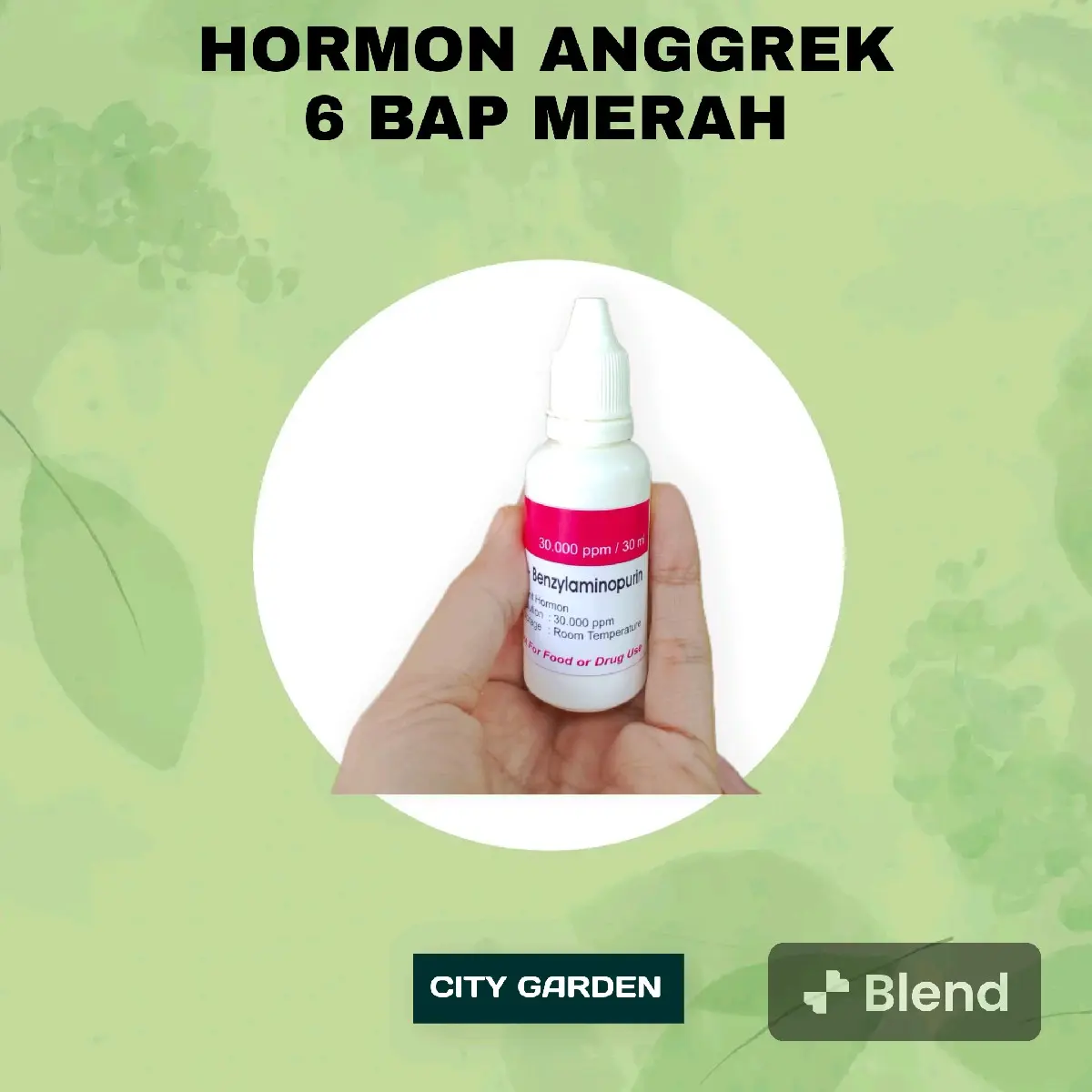 HORMON 6 BAP MERAH BENZYL AMINO PURIN SITOKININ 30ml
