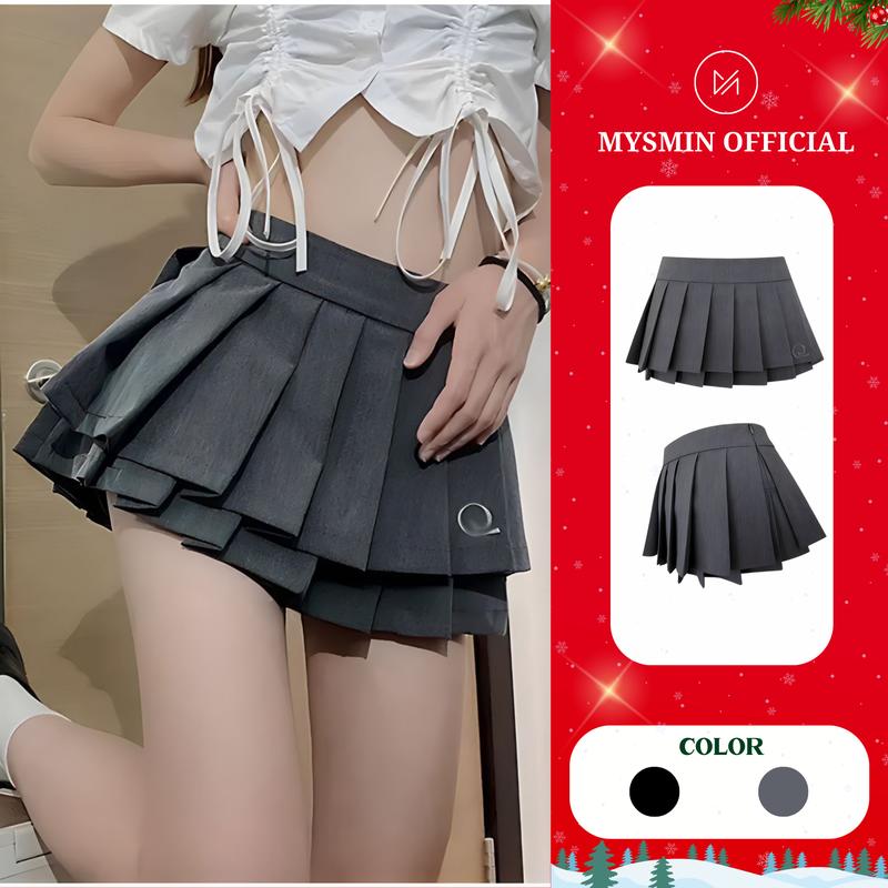 Chân váy 2 tầng thêu chữ Q 3 Lớp có quần bảo hộ - TA2255