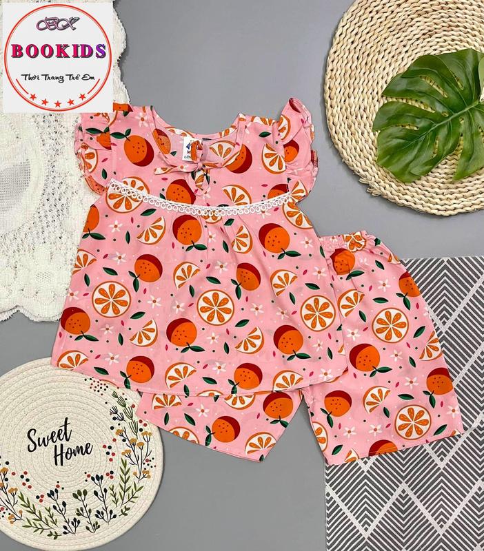 [COMBO 5 BỘ-3 BỘ] Bộ Đồ Mặc Nhà Tay Cánh Tiên Quần LỬNG Nhiều Màu Chất Vải Tole Lanh 2 Da Cho Bé Gái quần áo  cho bé gái