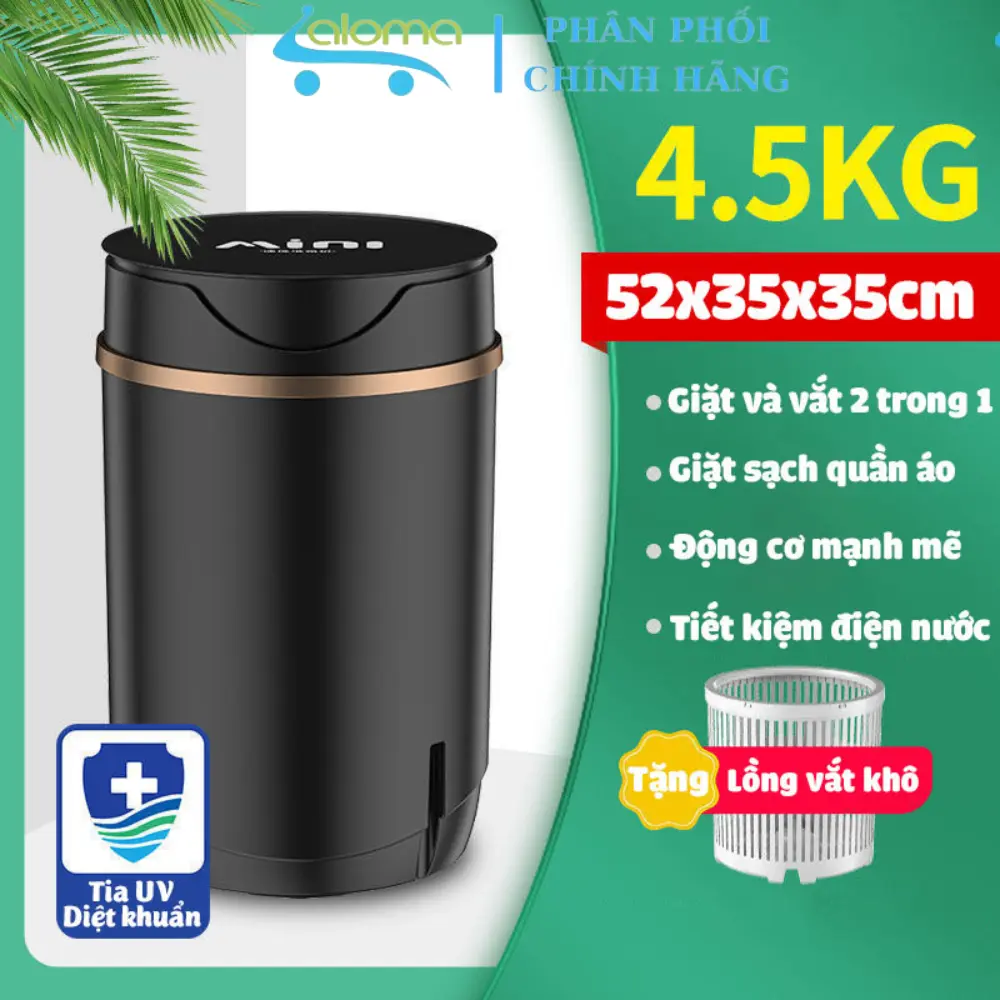 Máy Giặt Mini DEKE XPB-10 Tự Động Đảo Chiều, Hẹn Giờ, Tiết Kiệm Điện Và Nước - Làm Sạch Quần Áo Trắng Và Đồ Trẻ Em Máy Sấy
