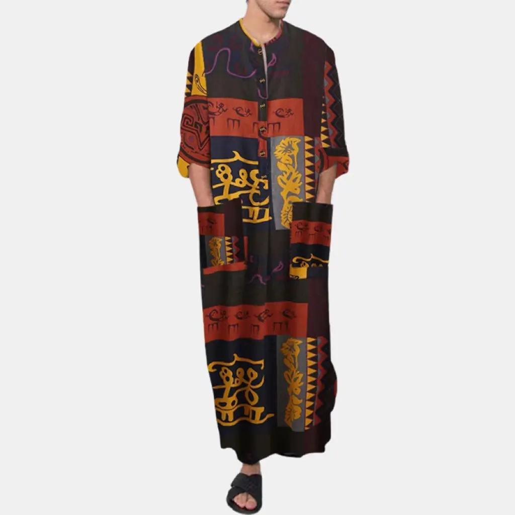 Stylish Southeast Asian Men's Clothing: Comfortable Muslim Robes in a Variety of Colors