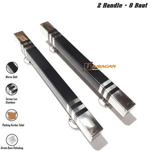 Handle Pintu Kotak Kecil 25 cm - Gagang Pintu Almari Lemari Kayu PVC - Tarikan Pintu Jendela