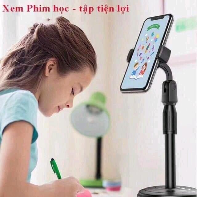 Giá Đỡ Điện Thoại Để Bàn Kẹp Điện Thoại Livetream Xem Video Quay 360 Độ Tiện Lợi