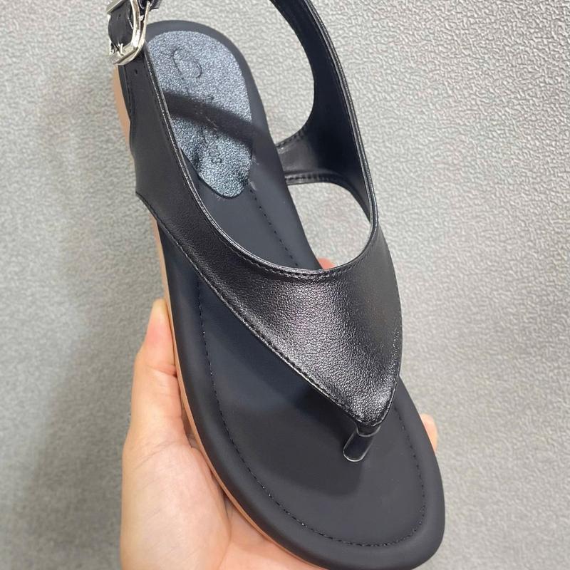 Dép Lê Mũi Tròn Quai Sandanl Kẹp Đế TPR Dẻo siêu Chống Trơn Trượt Hàng hottrend. GiàY DéP Nữ Shoes Quai Hậu Hoa sandal thấp cho giày đẹp 2