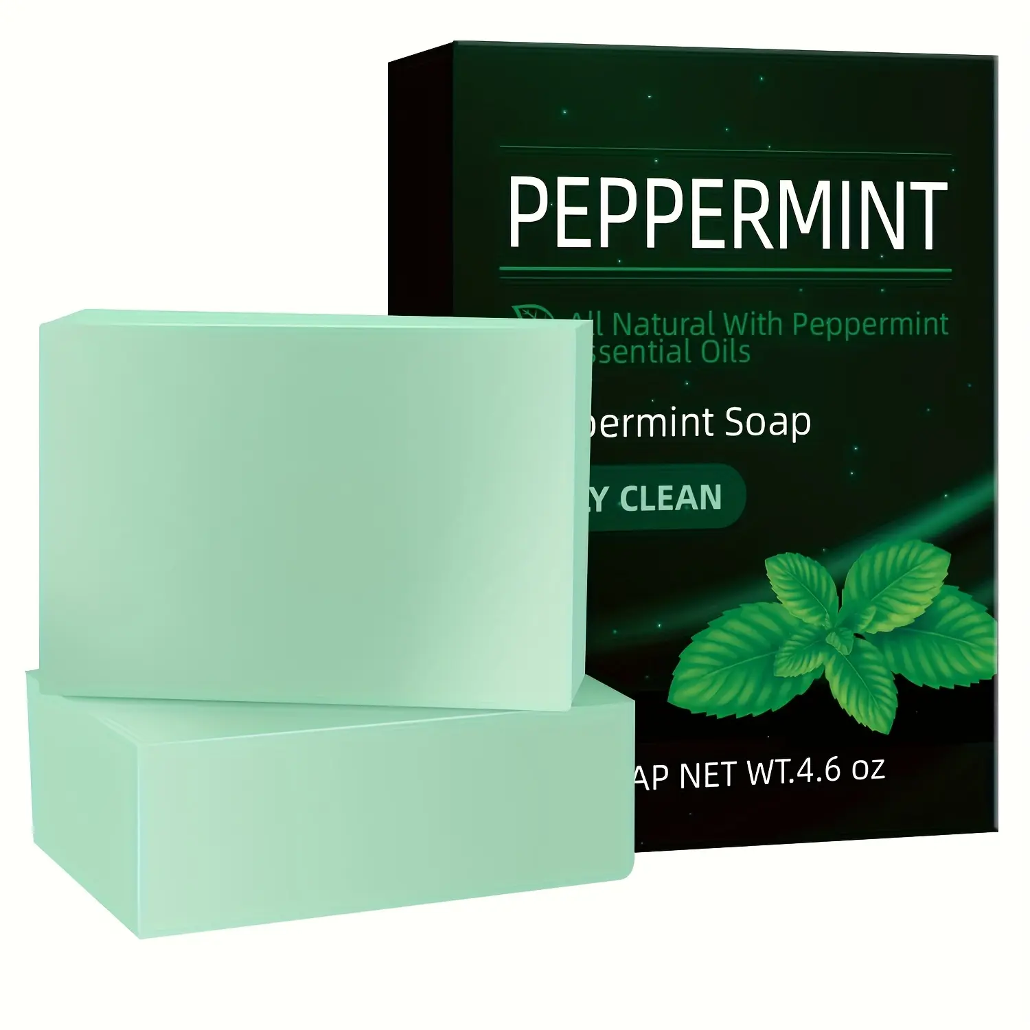 Xà Phòng Bạc Hà Nguyên Chất, 2 Cái * 65G, 100% Nguyên Chất, Xà Phòng Rửa Hàng Ngày, Unisex, 130G Trọng Lượng Lưới, 4.6 Oz, Xà Phòng Thủ Công, Thích Hợp Cho Mặt Và Cơ Thể, Hàng Hóa Tiền Mặt Và Giao Hàng Nhanh