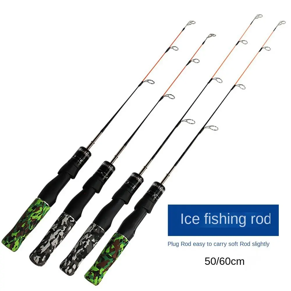High Quality Retractable Ice Fishing Rods Spinning Carbon Ice Fishing Pen Pole Winter Portable Ice Fishing Rod Set Ice Winter Fishing