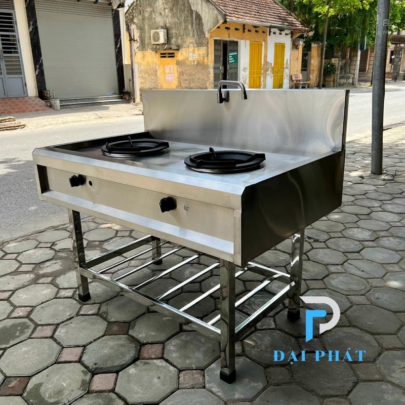 Bếp gas công nghiệp 2 họng đốt 1