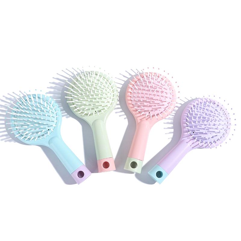 Product Introduction of 1Pcs Hair Brush Simplicity Fashion Solid Color Massage Air Cushion Comb With Mirror Lovely Hair Care Tool 18