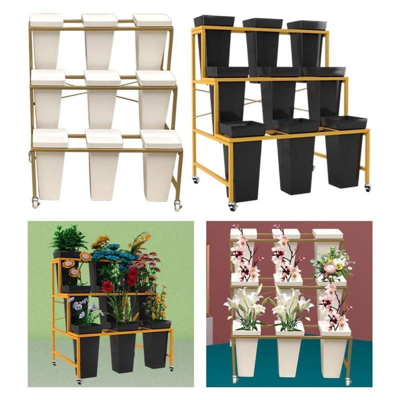 Movable Plant Rack Easy to Assemble Buckets Set Plant Shelf - TikTok ...
