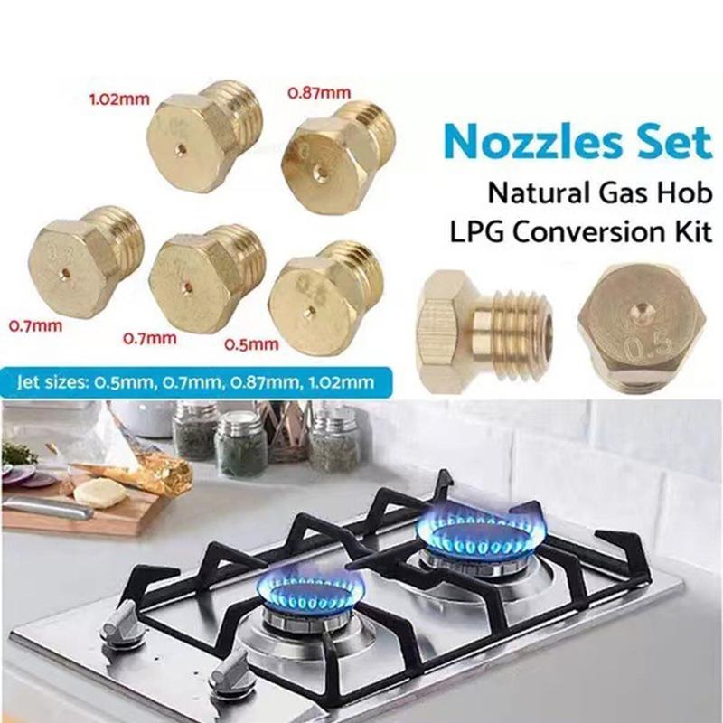 Bộ đầu đốt tia lửa khí LPG, 5 cái, cho bếp Ga Bộ chuyển đổi LPG, Vòi phun khí nén, Thích hợp cho phụ kiện dụng cụ điện 6
