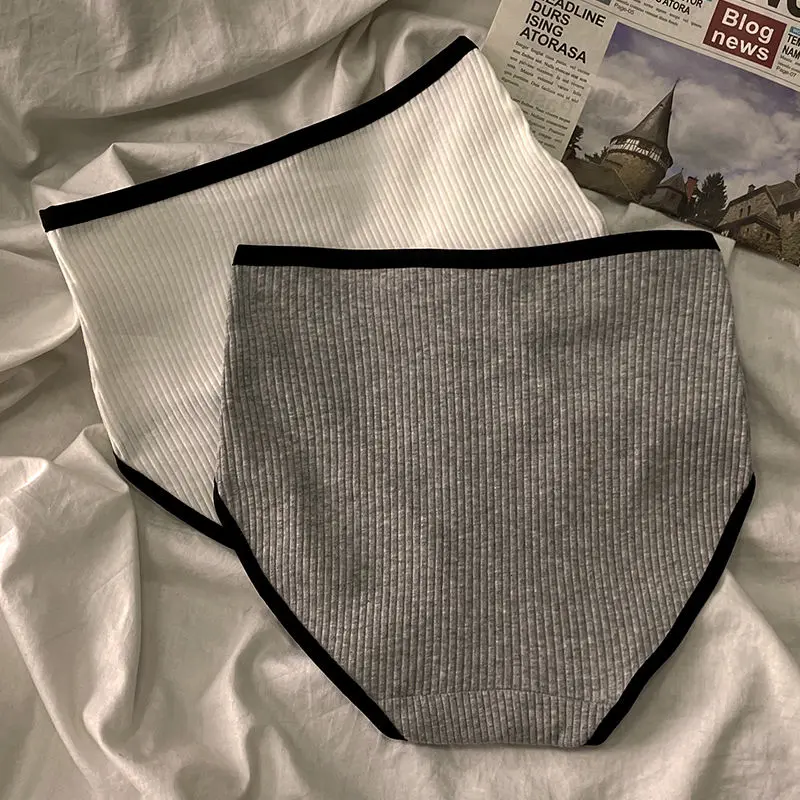Quần Định Hình Bụng Và Cạp Cao, Dành Cho Nữ, Được Làm Bằng Cotton Nguyên Chất, Thiết Kế Không Đường May, Gợi Cảm Và Cỡ Lớn, Quần Legging Thoải Mái, Có Màu Đen, Xám Và Trắng Có Sẵn Women Thun ÁO 3