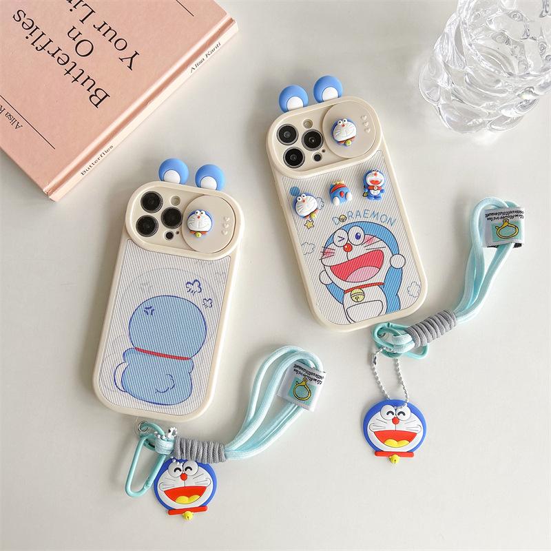 Product Introduction of 3D Cute Cartoon Doraemon for Iphone16promax Apple 14 Phone Case 13 Silicone 12 All-Inclusive 11 Soft 15 5