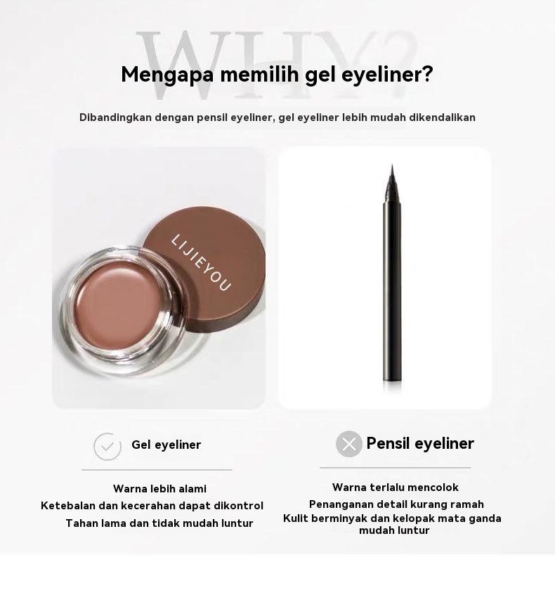 MUSIC FLOWER 2-in-1 Eyebrow & Eyeliner Gel 24H Natural Look Finish Oil Control Waterproof Smudge Proof Tahan Lama：MUSIC FLOWER
