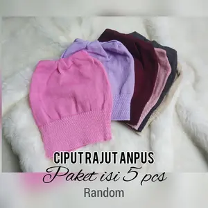 PAKET 5 PCS CIPUT RAJUT ANPUS daleman kerudung inner hijab Dalaman