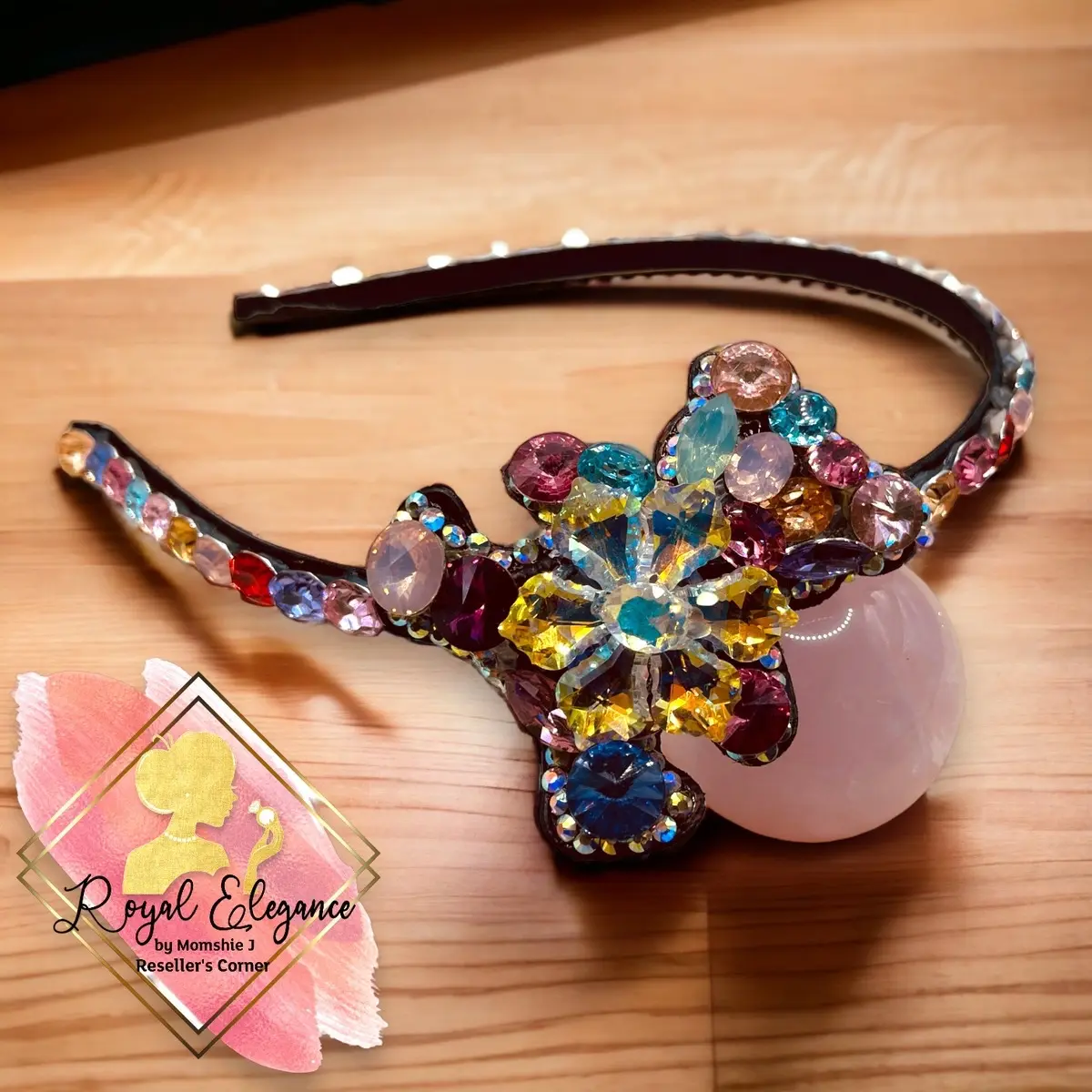 ELEGANT KOREAN STUDDED HEADBAND WITH PREMIUM RHINESTONE CRYSTALS