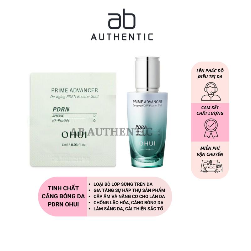 como 30 gói= 30ml Tinh chất căng bóng Ohui PDRN Prime Advancer De-aging Booster Shot - AB AUTHENTIC