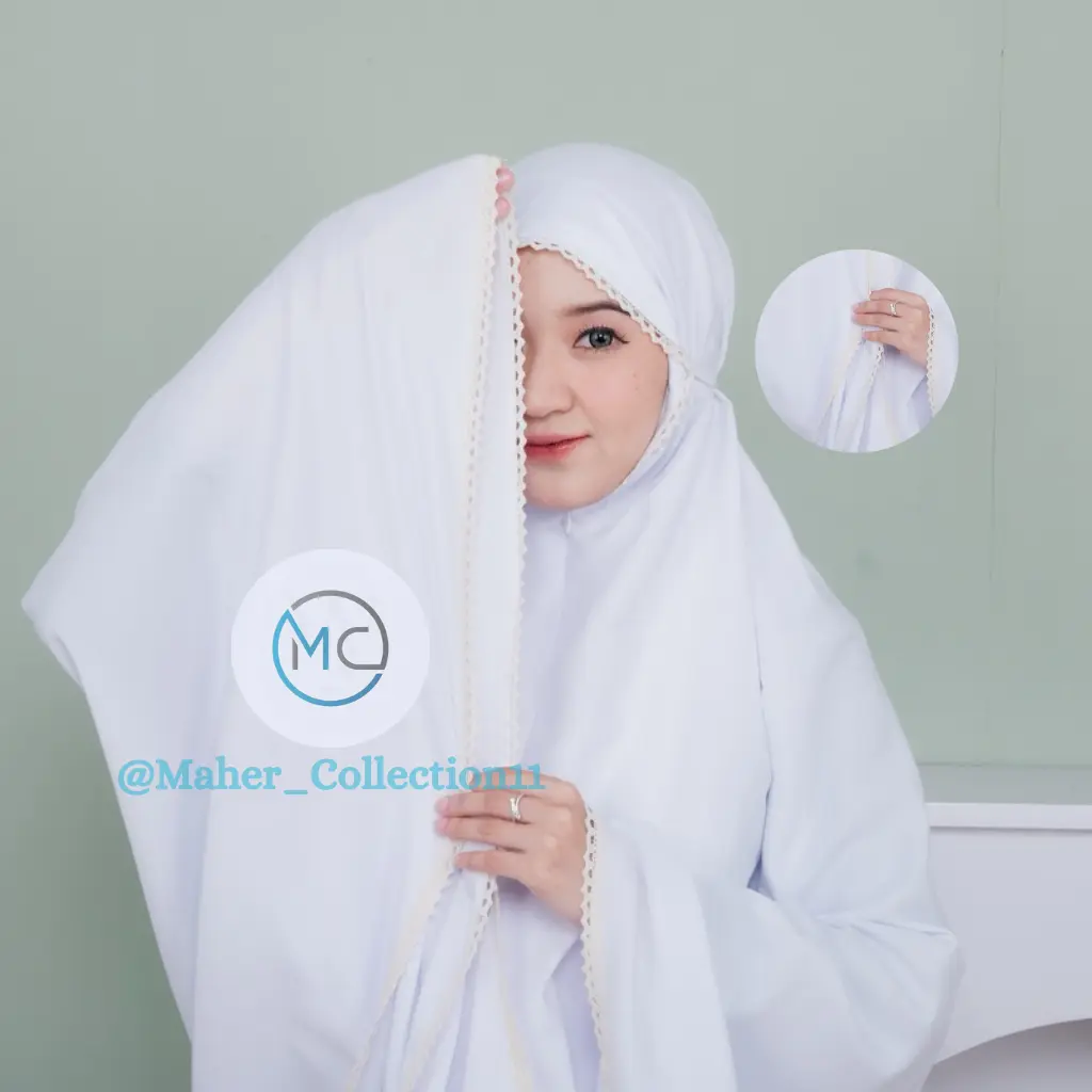 Mukena Traveling Dewasa Katun Premium 2in1 Tas Model Sejadah