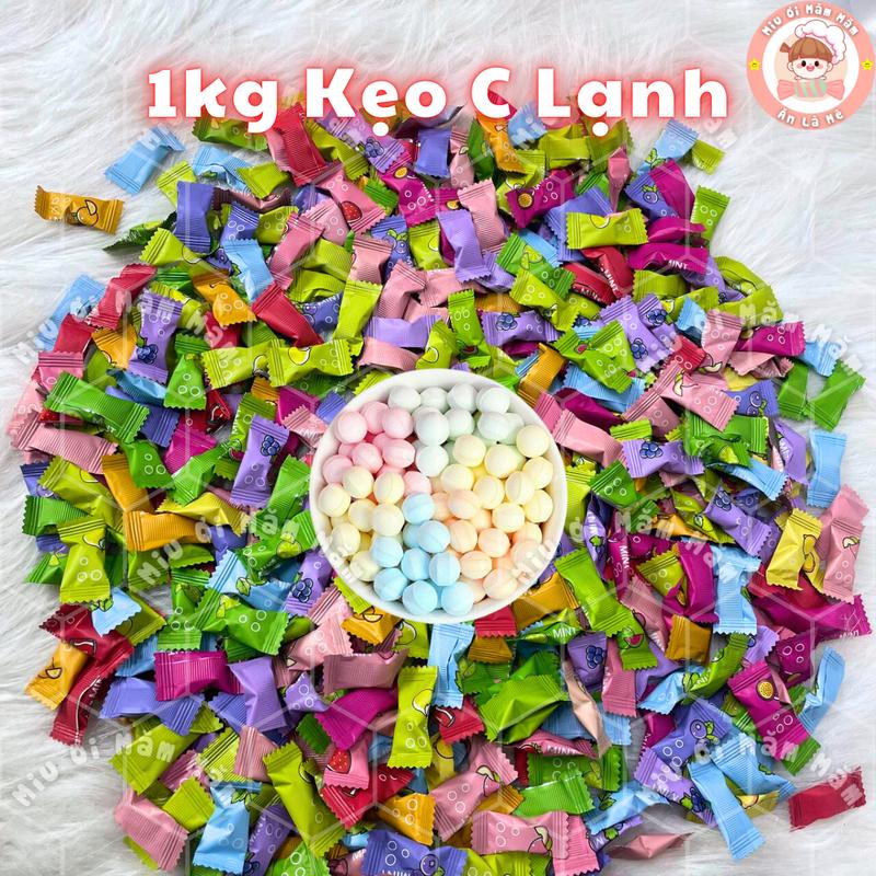 1kg Kẹo C Ngậm Mix 12 Vị Miễn Ship Kẹo Tết - mix 12 hương vị khác nhau Food Candy Ăn Vặt